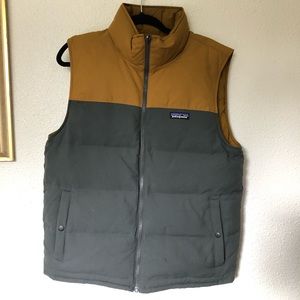 Patagonia Men’s Bivy Vest (Turmeric + Grey) SZ S